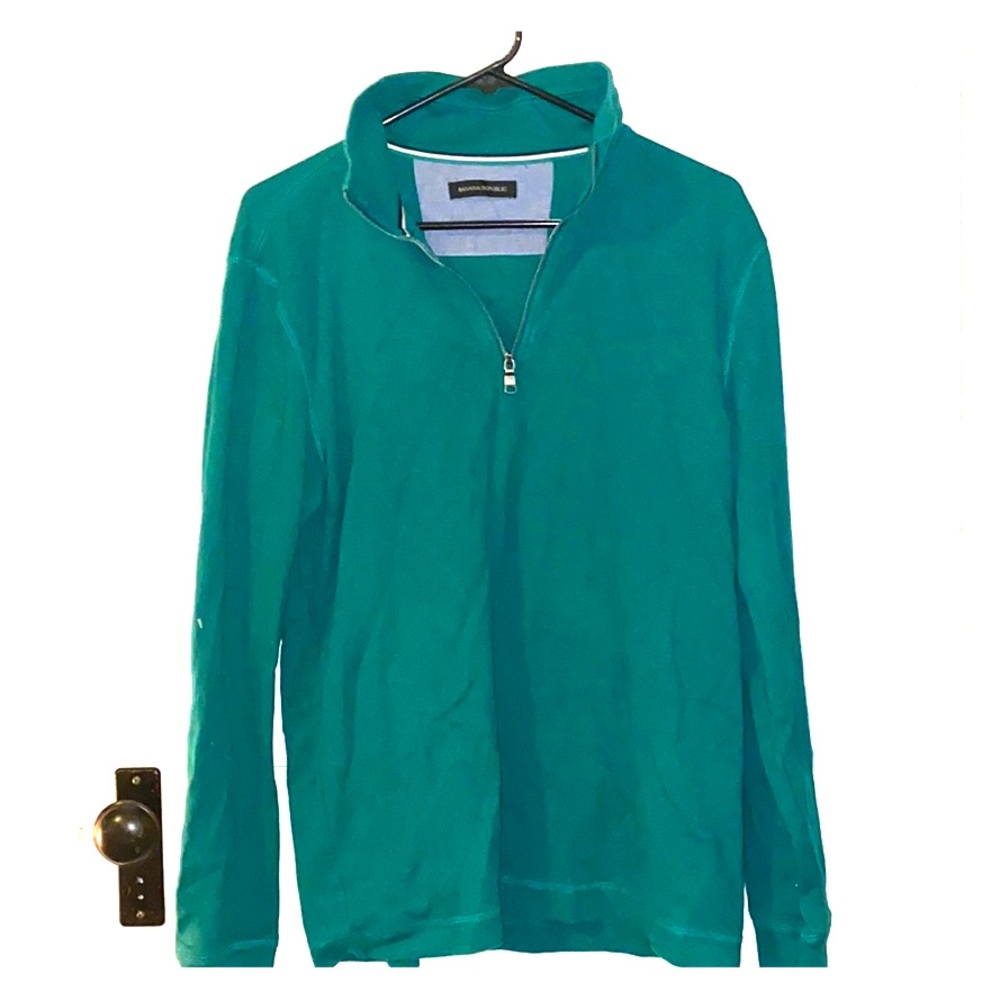 Banana republic green medium zip up